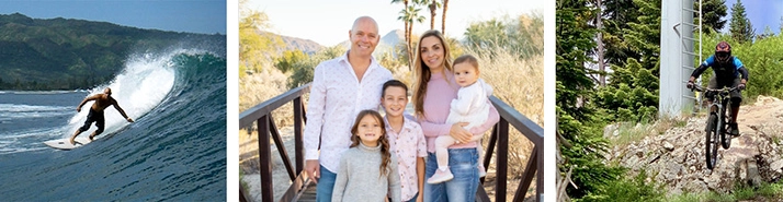 Chiropractor Palm Desert CA Sam Vella With His Family Staying Active